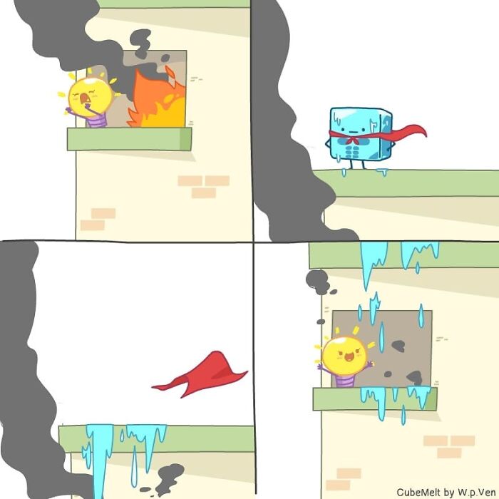 30 Comics About The Daily Struggles Of An Ice Cube By This Artist 30 Comics About The Daily Struggles Of An Ice Cube By This Artist