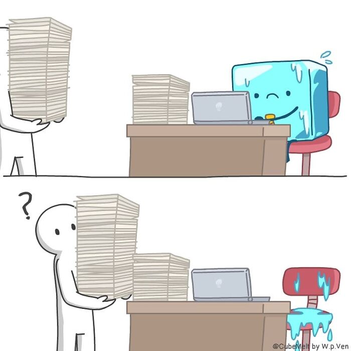 30 Comics About The Daily Struggles Of An Ice Cube By This Artist 30 Comics About The Daily Struggles Of An Ice Cube By This Artist