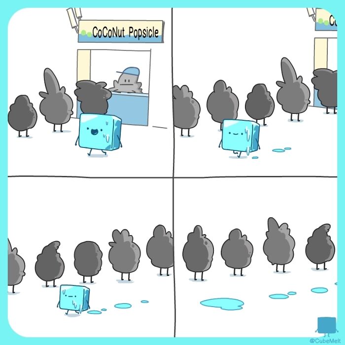 30 Comics About The Daily Struggles Of An Ice Cube By This Artist 30 Comics About The Daily Struggles Of An Ice Cube By This Artist