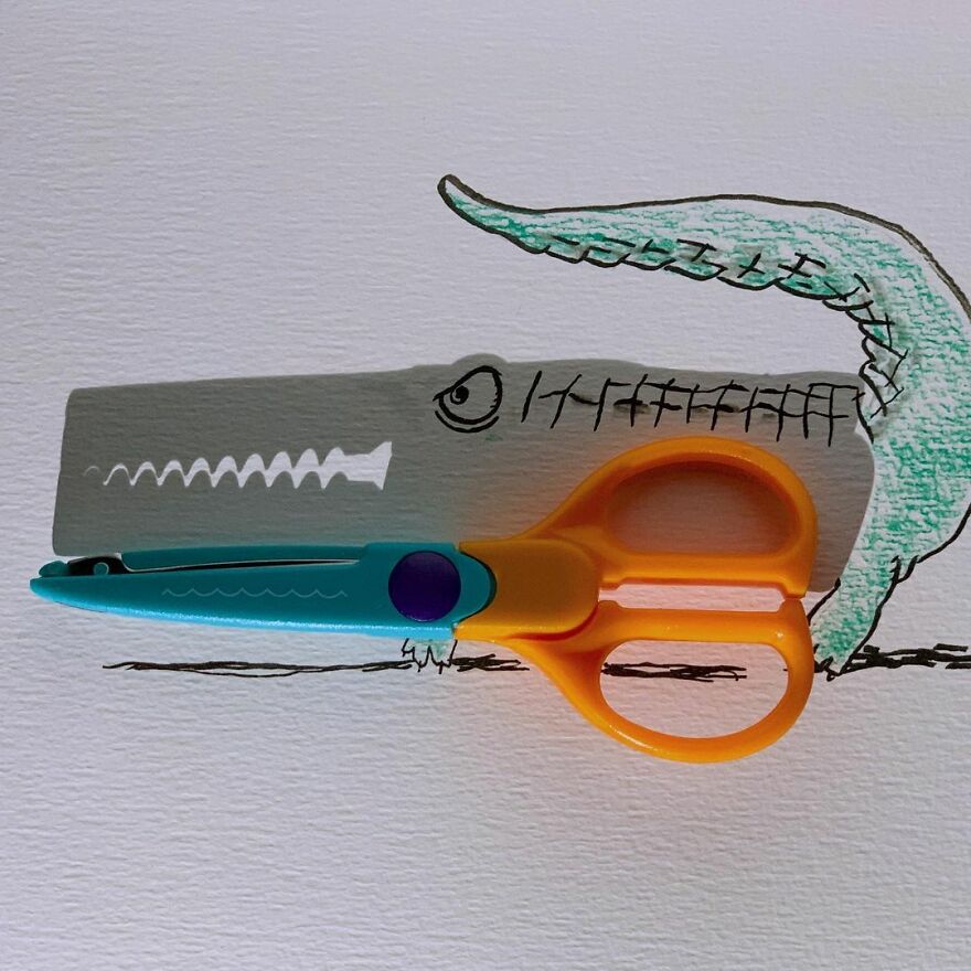 Shadows Of Random Objects Make Up Fun Illustrations By This Artist (50 Pics)