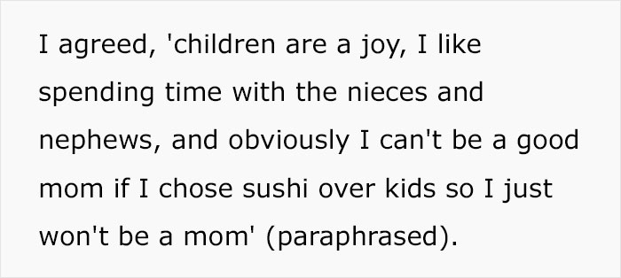 Woman Is Asked When She’s Having Kids, Replies With A Playful Joke, Gets Banned From Family Halloween Party Woman Is Asked When She’s Having Kids, Replies With A Playful Joke, Gets Banned From Family Halloween Party