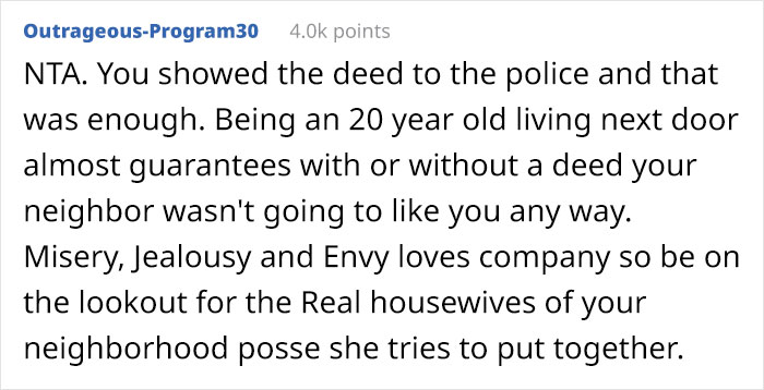 New Homeowner Has To Deal With Police Because Neighbor Karen Thought She Was ‘Too Young’ To Own Property New Homeowner Has To Deal With Police Because Neighbor Karen Thought She Was ‘Too Young’ To Own Property