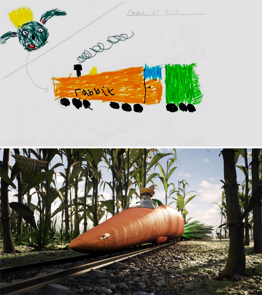 Our Company Asked Kids To Draw Their Dream Trains And Turned Them Into Realistic Designs (8 Pics) Our Company Asked Kids To Draw Their Dream Trains And Turned Them Into Realistic Designs (8 Pics)
