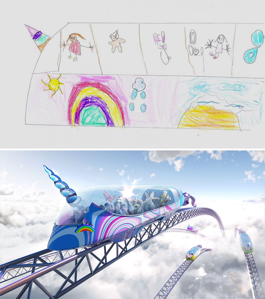 Our Company Asked Kids To Draw Their Dream Trains And Turned Them Into Realistic Designs (8 Pics) Our Company Asked Kids To Draw Their Dream Trains And Turned Them Into Realistic Designs (8 Pics)