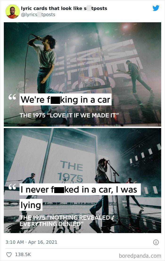 30 Hilariously Absurd Lyrics Shared On This Twitter That Collects Lyrics &lsquo;You&rsquo;d Never Believe Are Real&rsquo; (New Pics)