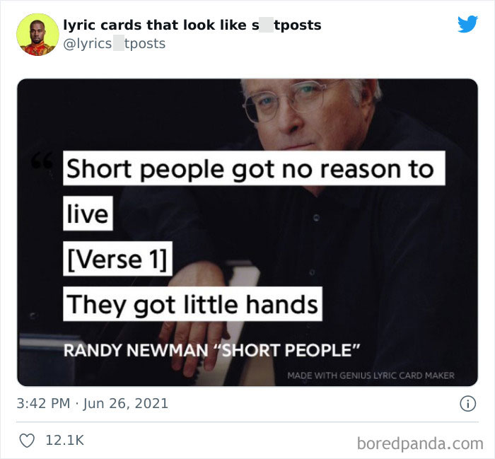 30 Hilariously Absurd Lyrics Shared On This Twitter That Collects Lyrics &lsquo;You&rsquo;d Never Believe Are Real&rsquo; (New Pics)