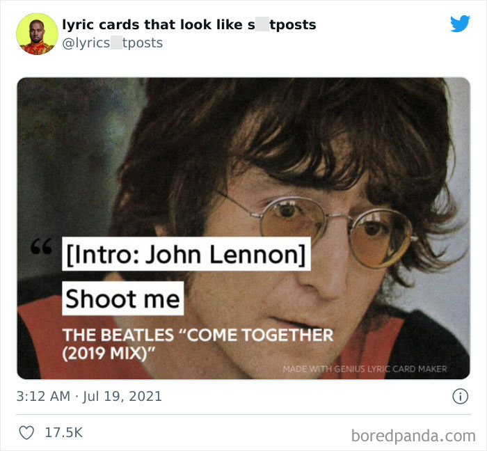 30 Hilariously Absurd Lyrics Shared On This Twitter That Collects Lyrics &lsquo;You&rsquo;d Never Believe Are Real&rsquo; (New Pics)