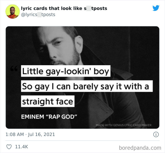 30 Hilariously Absurd Lyrics Shared On This Twitter That Collects Lyrics &lsquo;You&rsquo;d Never Believe Are Real&rsquo; (New Pics)