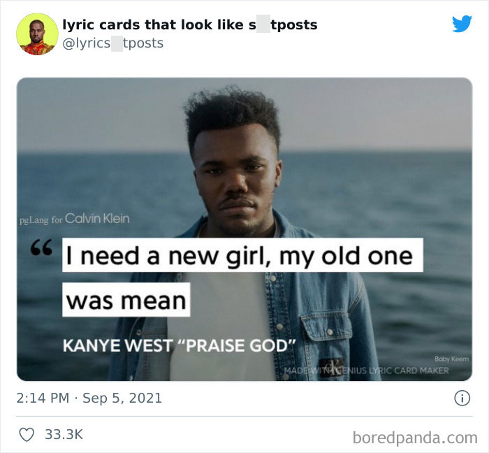 30 Hilariously Absurd Lyrics Shared On This Twitter That Collects Lyrics &lsquo;You&rsquo;d Never Believe Are Real&rsquo; (New Pics)