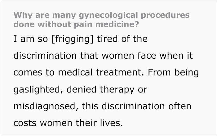 30 Women Share Medical Horror Stories Where They Had To Endure Pain For No Good Reason, And It’s Scary How Common The Situation Is 30 Women Share Medical Horror Stories Where They Had To Endure Pain For No Good Reason, And It’s Scary How Common The Situation Is