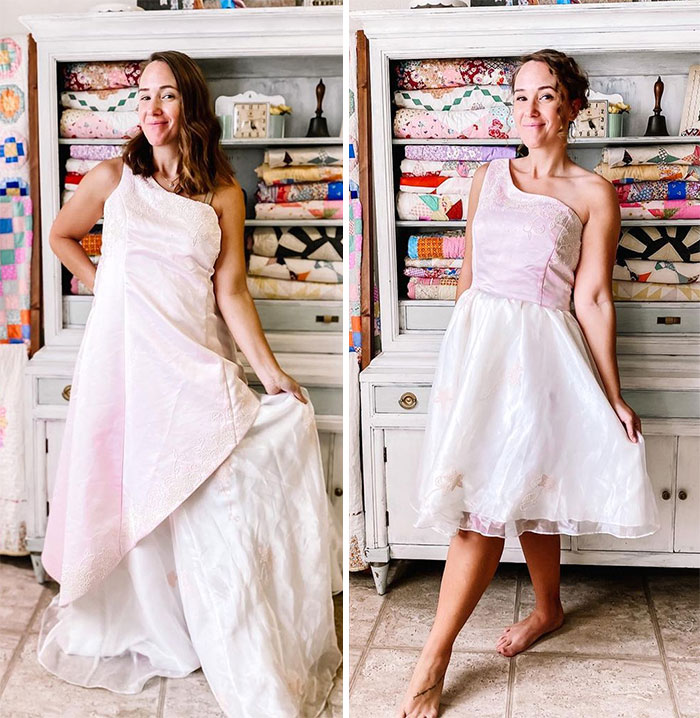 Woman Modifies Old Thrift Store Clothes To Create New Outfits And Here Are 25 Of Her Best Works (New Pics) Woman Modifies Old Thrift Store Clothes To Create New Outfits And Here Are 25 Of Her Best Works (New Pics)