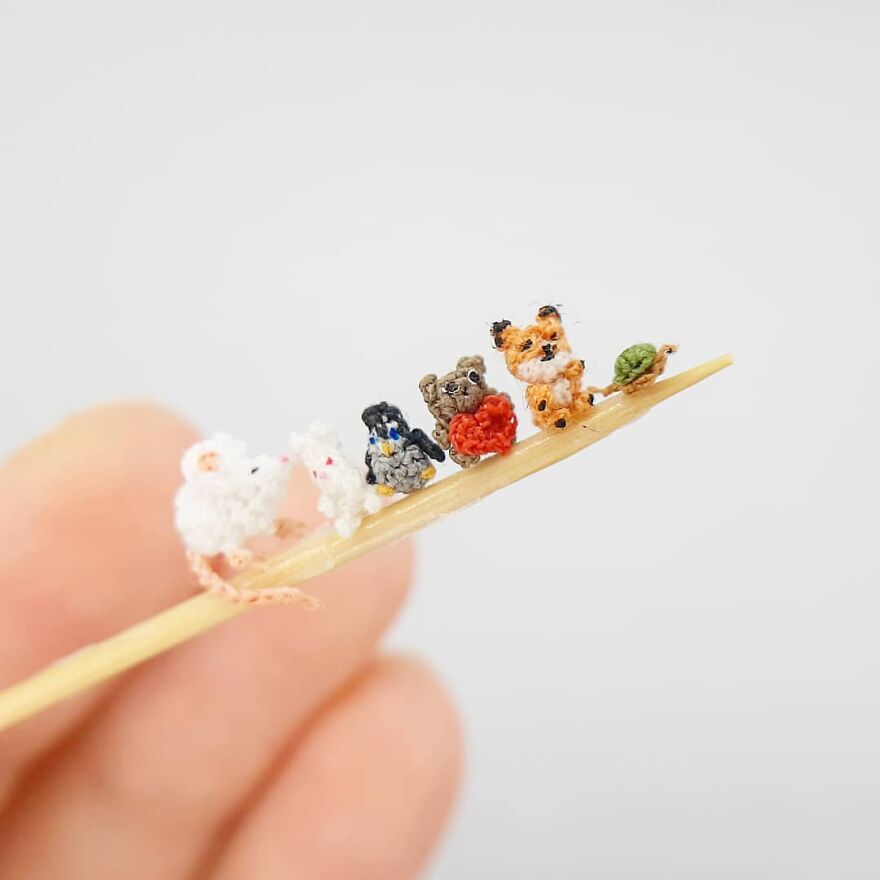 This Artist Started Micro Crocheting As An Experiment, And Now She Creates Tiny Animals And Plants Using Needle And Thread (70 Pics) This Artist Started Micro Crocheting As An Experiment, And Now She Creates Tiny Animals And Plants Using Needle And Thread (70 Pics)