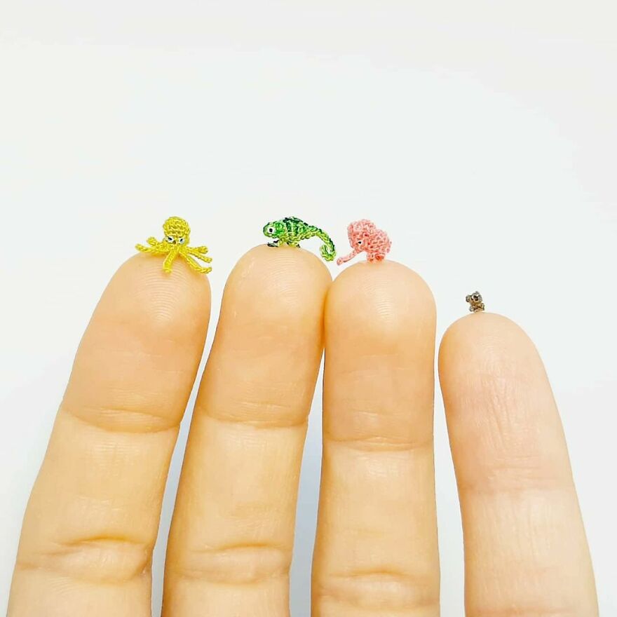 This Artist Started Micro Crocheting As An Experiment, And Now She Creates Tiny Animals And Plants Using Needle And Thread (70 Pics) This Artist Started Micro Crocheting As An Experiment, And Now She Creates Tiny Animals And Plants Using Needle And Thread (70 Pics)