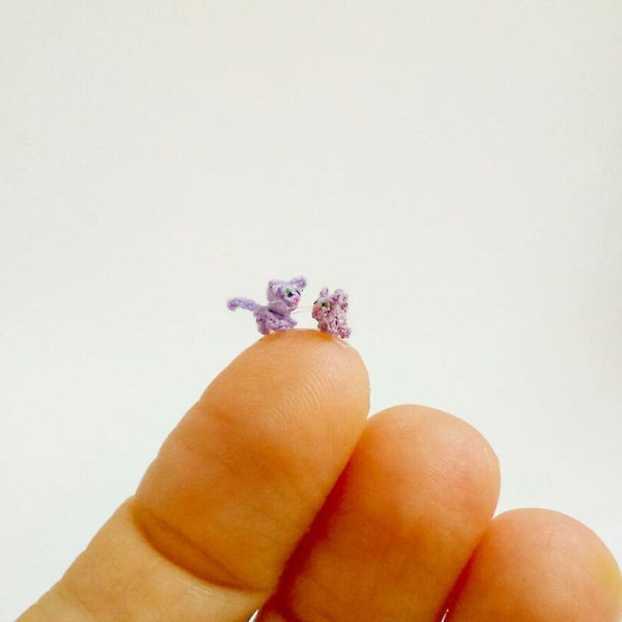 This Artist Started Micro Crocheting As An Experiment, And Now She Creates Tiny Animals And Plants Using Needle And Thread (70 Pics) This Artist Started Micro Crocheting As An Experiment, And Now She Creates Tiny Animals And Plants Using Needle And Thread (70 Pics)