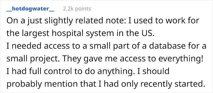 Data Analyst Maliciously Complies After Not Getting Direct Access To The Database They Need For Their Job Data Analyst Maliciously Complies After Not Getting Direct Access To The Database They Need For Their Job