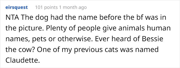 Person Gives Their Dog A Human Name, Turns Out His Sister’s Boyfriend Is Named The Same And Family Drama Ensues