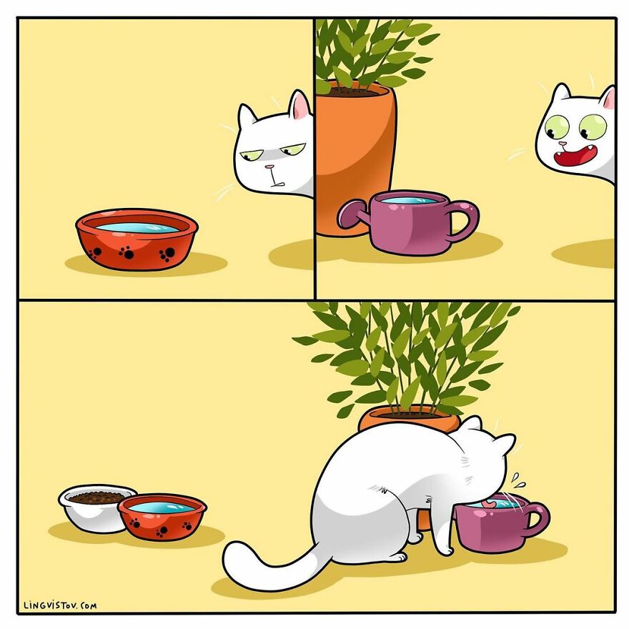 Artist Illustrates What It’s Like To Live With A Cat (30 New Pics) Artist Illustrates What It’s Like To Live With A Cat (30 New Pics)