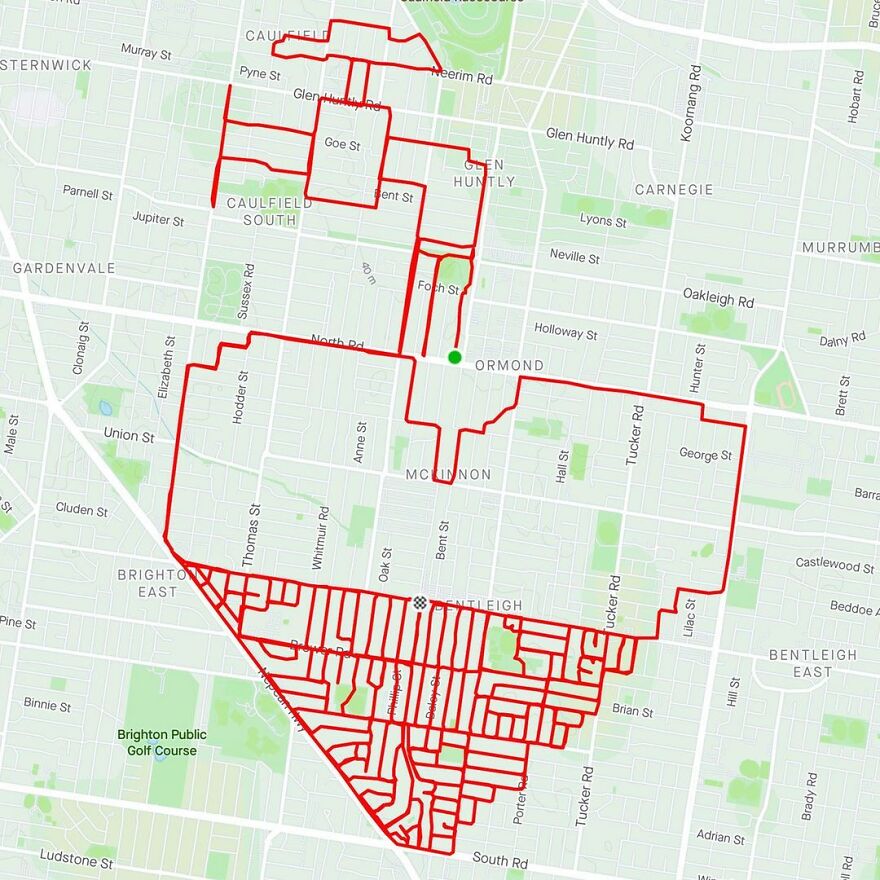 Gary Cordery Collects People&#8217;s Drawings Made On A Map By Walking, Running, Cycling, Or Driving (94 Pics)