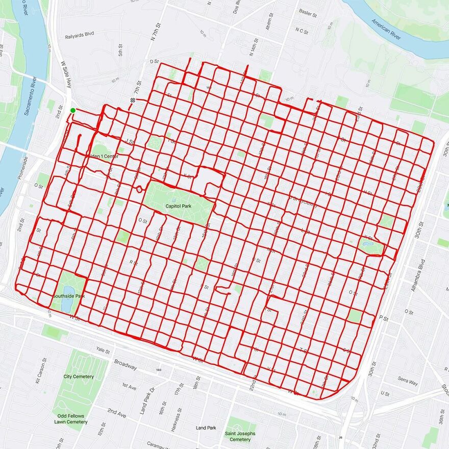 Gary Cordery Collects People&#8217;s Drawings Made On A Map By Walking, Running, Cycling, Or Driving (94 Pics)