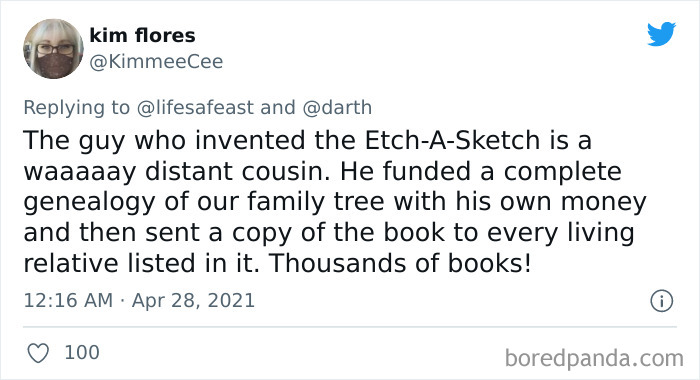 30 People Joined This Viral Thread Of Sharing The Coolest And Oddest Facts From Their Family’s History 30 People Joined This Viral Thread Of Sharing The Coolest And Oddest Facts From Their Family’s History