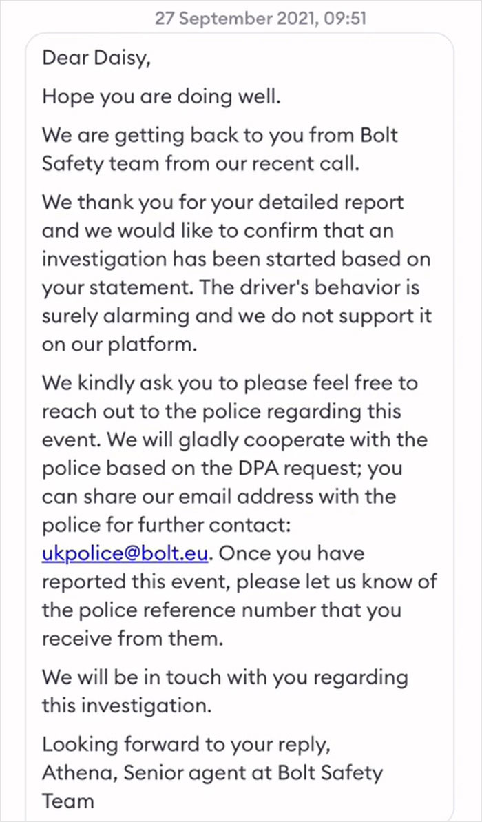 Woman Shared ‘Scary’ Experience With A Taxi Driver To Try To Prevent It From Happening To Others Woman Shared ‘Scary’ Experience With A Taxi Driver To Try To Prevent It From Happening To Others