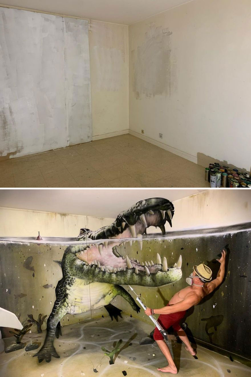 French Street Artist Paints 3D Creature Graffiti And It’s Not For The Faint Of Heart (30 New Pics) French Street Artist Paints 3D Creature Graffiti And It’s Not For The Faint Of Heart (30 New Pics)