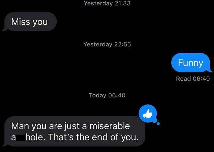 40 Savage And Funny Texts From Exes That People Shared On This Instagram Account (New Posts) 40 Savage And Funny Texts From Exes That People Shared On This Instagram Account (New Posts)