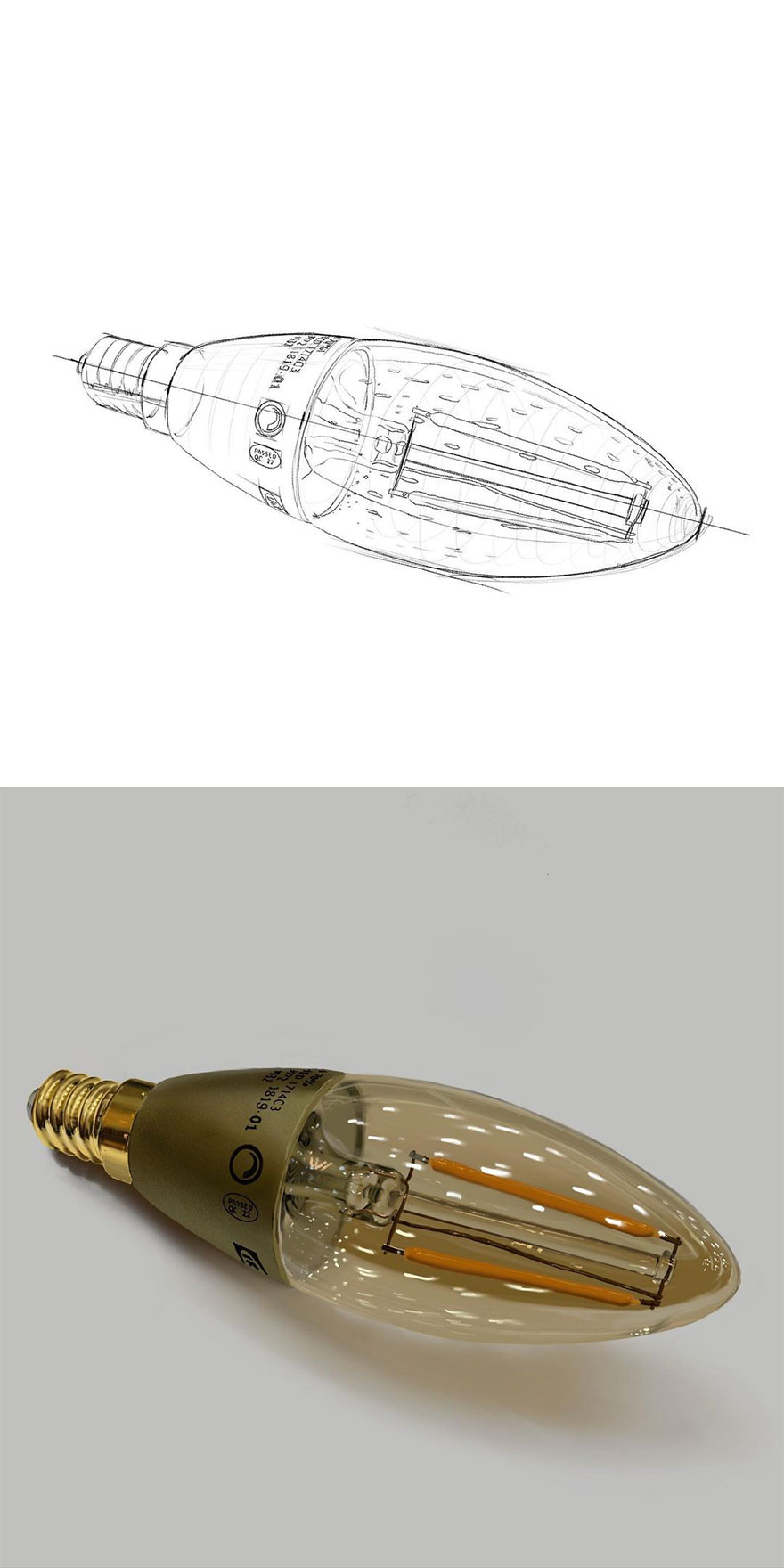 These Are Not Photos: Artist Shows Initial Sketch And End Result Of His Digital Drawings (30 Pics)