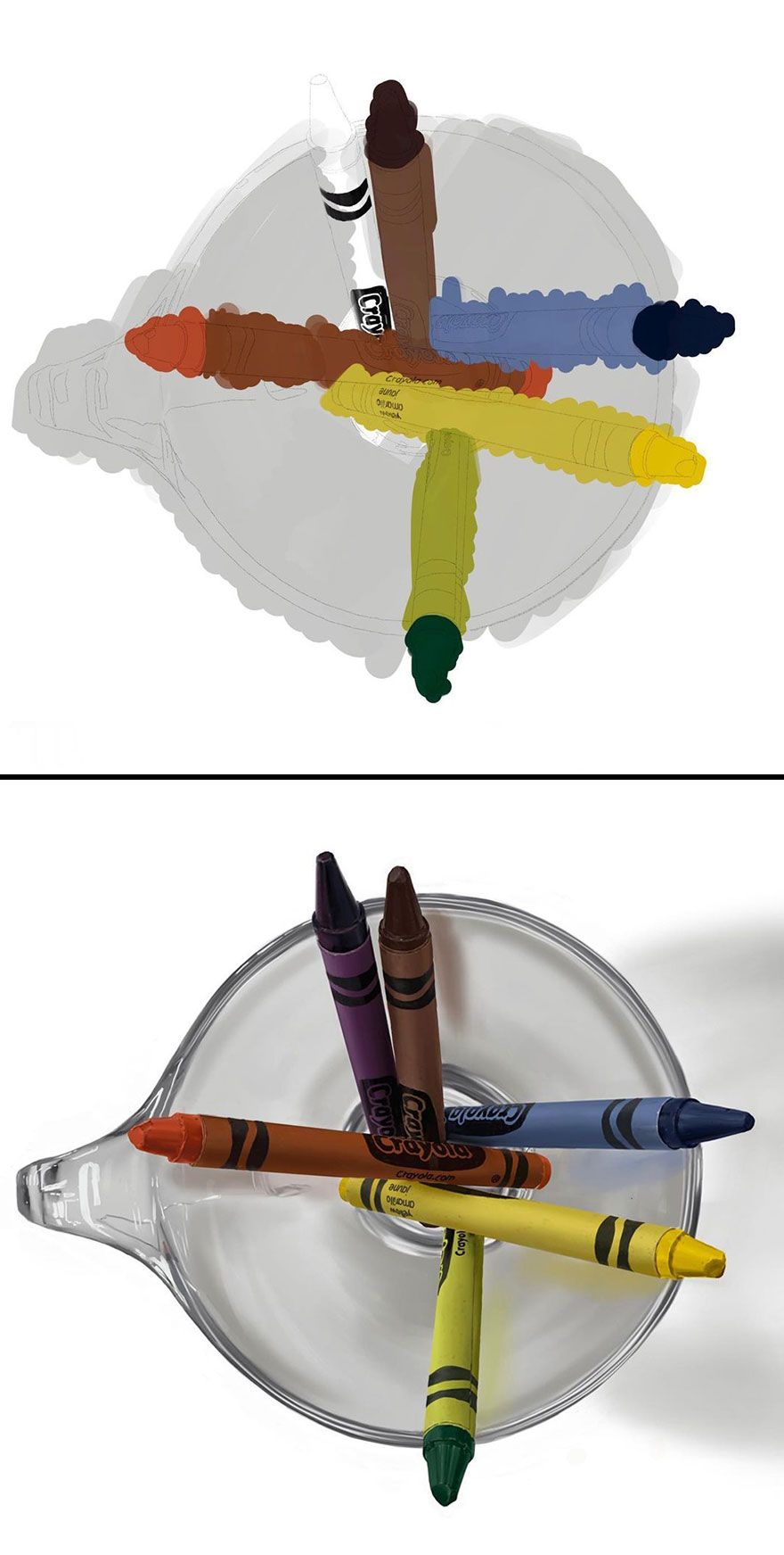 These Are Not Photos: Artist Shows Initial Sketch And End Result Of His Digital Drawings (30 Pics)