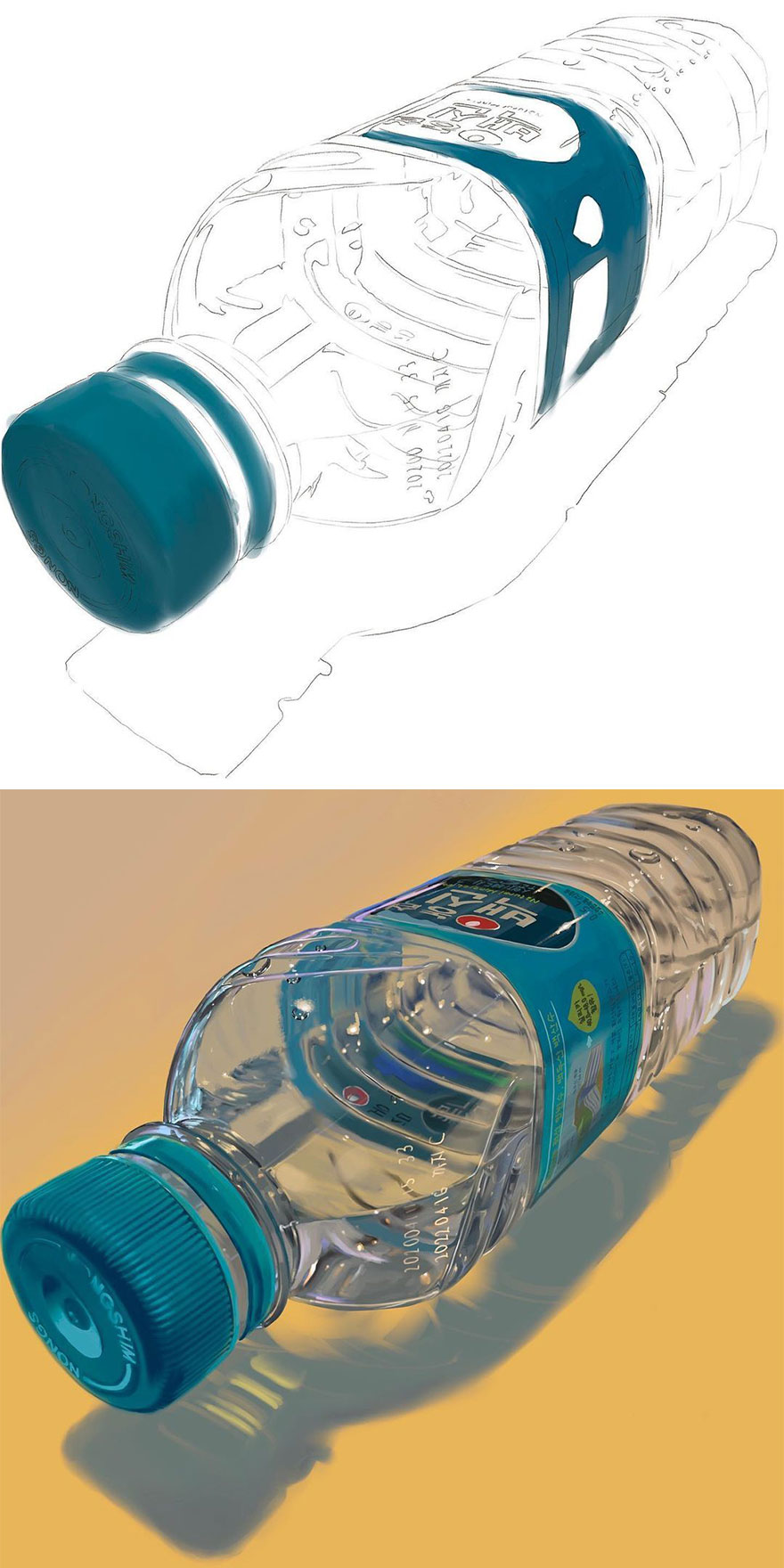 These Are Not Photos: Artist Shows Initial Sketch And End Result Of His Digital Drawings (30 Pics)