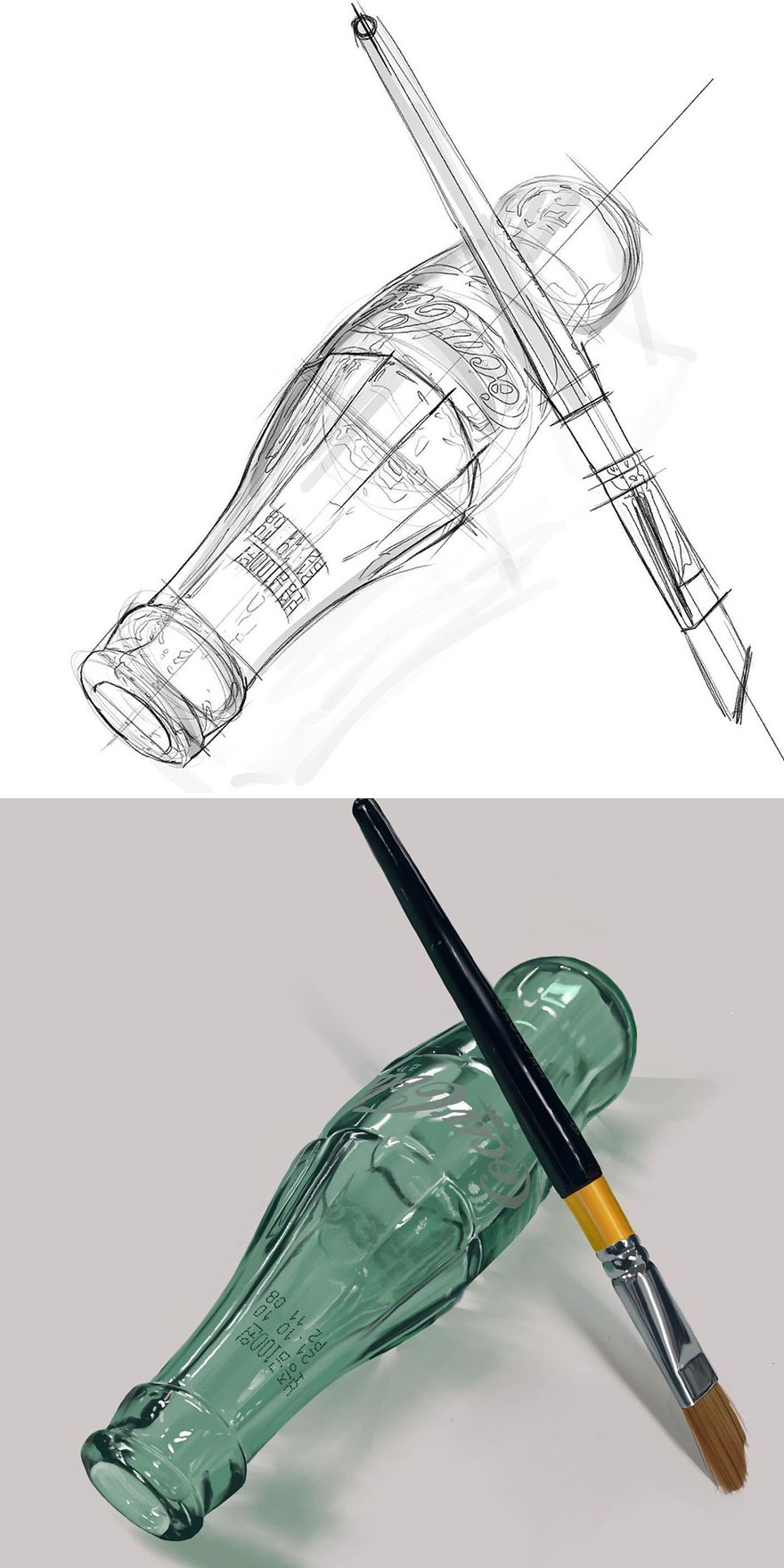 These Are Not Photos: Artist Shows Initial Sketch And End Result Of His Digital Drawings (30 Pics)