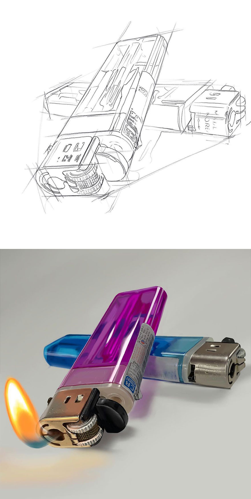 These Are Not Photos: Artist Shows Initial Sketch And End Result Of His Digital Drawings (30 Pics)