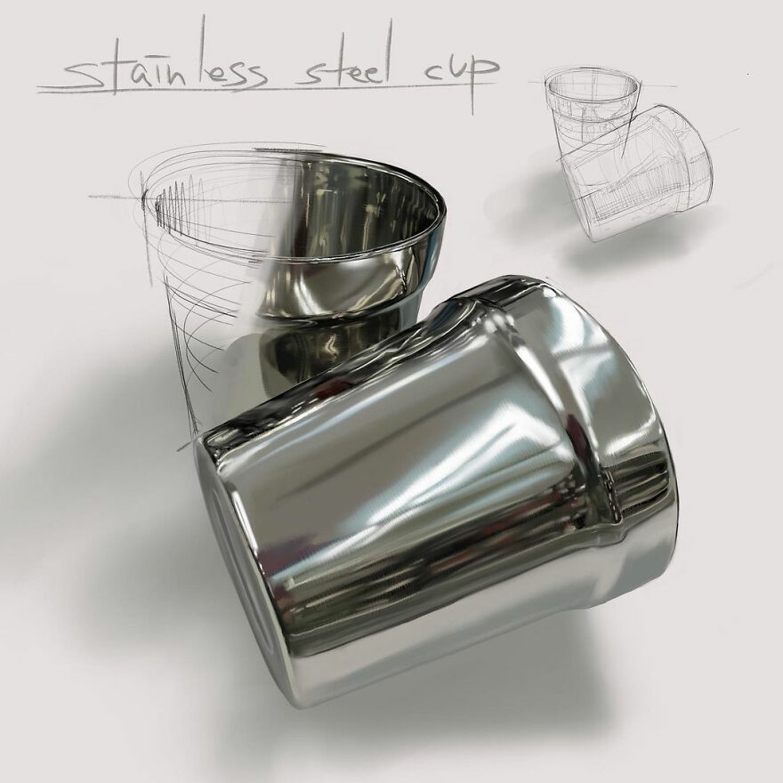 These Are Not Photos: Artist Shows Initial Sketch And End Result Of His Digital Drawings (30 Pics)