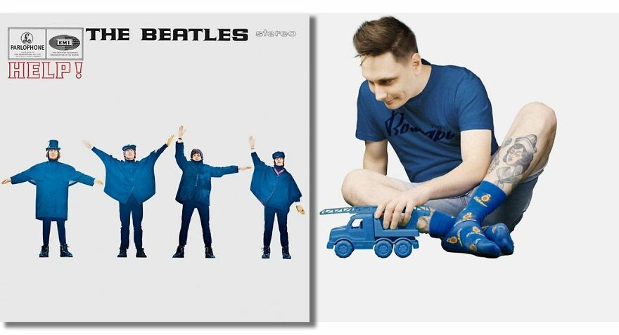 Artist Hilariously Reveals What’s Happening Outside The Frames Of Famous Music Album Covers (18 New Pics) Artist Hilariously Reveals What’s Happening Outside The Frames Of Famous Music Album Covers (18 New Pics)