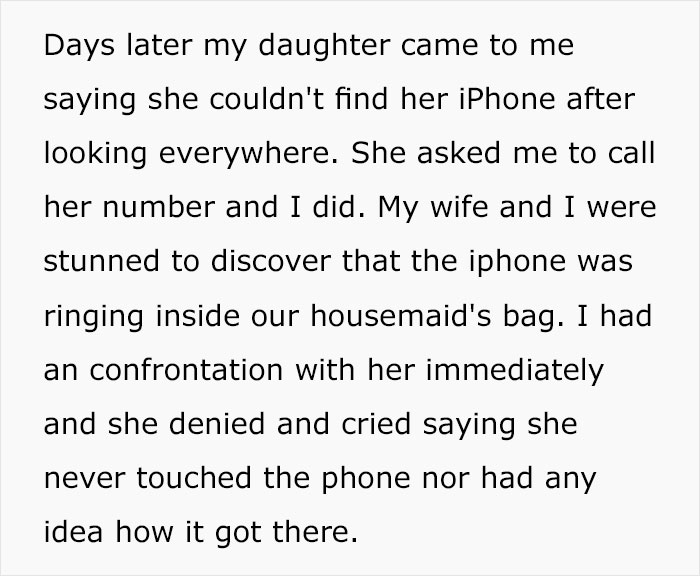 “Am I The [Jerk] For Making My Daughter Sleep In The Backyard After What She Did To Our Housemaid?”