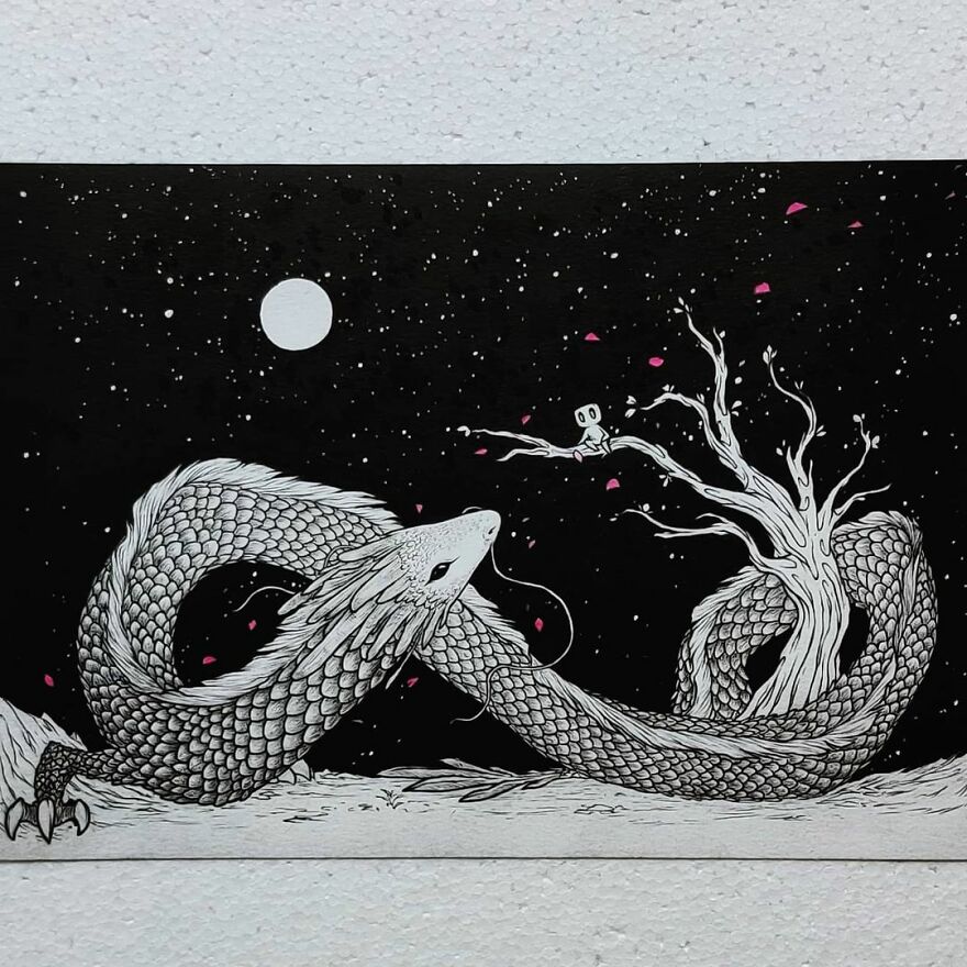 I Combine Animals, People, And The Night Sky To Create Magical Illustrations (26 Pics) I Combine Animals, People, And The Night Sky To Create Magical Illustrations (26 Pics)