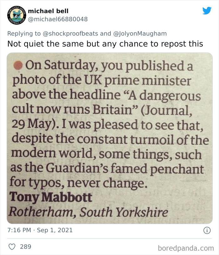 People On Twitter Are Sharing The Biggest Newspaper Fails That Resulted In Hilarious Corrections (30 Pics) People On Twitter Are Sharing The Biggest Newspaper Fails That Resulted In Hilarious Corrections (30 Pics)