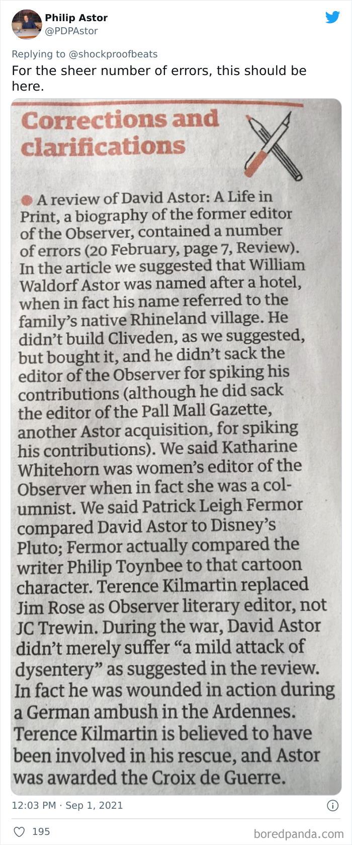 People On Twitter Are Sharing The Biggest Newspaper Fails That Resulted In Hilarious Corrections (30 Pics) People On Twitter Are Sharing The Biggest Newspaper Fails That Resulted In Hilarious Corrections (30 Pics)