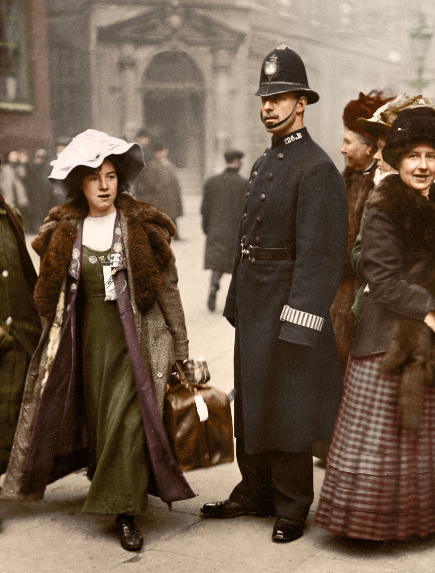 I’ve Colorized These 100-Year-Old Photos To Show How Much Of A Struggle It Was To Have The Women’s Rights That We Have Today I’ve Colorized These 100-Year-Old Photos To Show How Much Of A Struggle It Was To Have The Women’s Rights That We Have Today