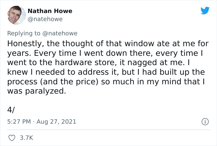 Man On Twitter Illustrates How Bad The Consequences Of Procrastination Are With His Broken-Window Story