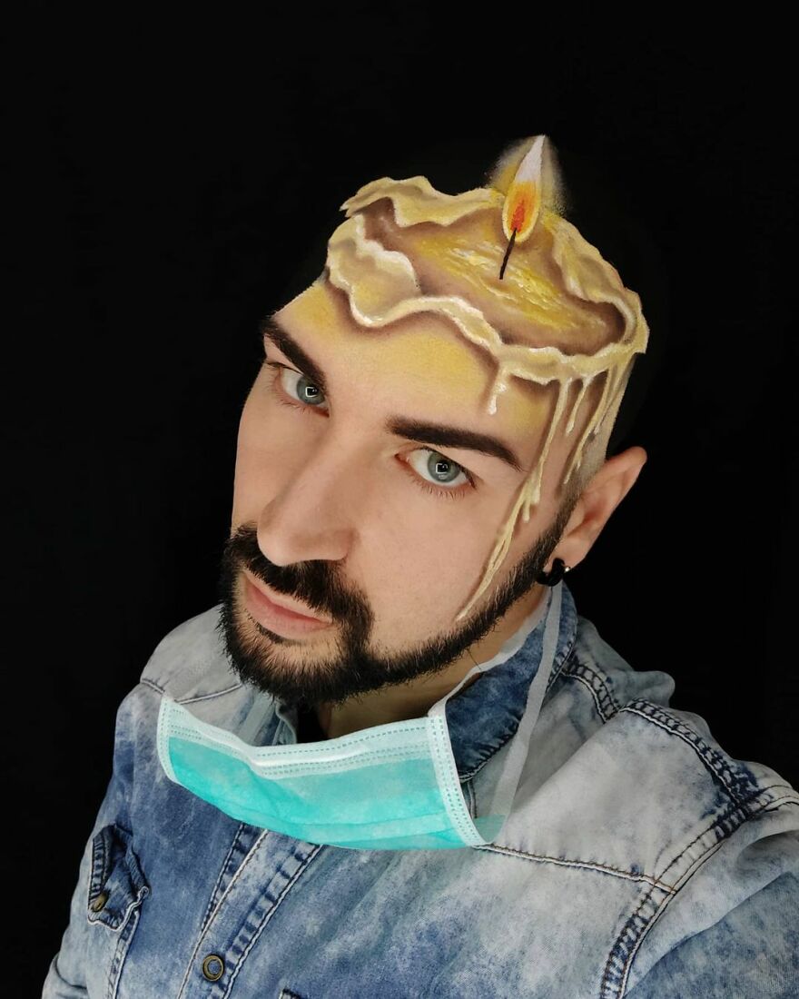 Italian Artist Uses His Body As A Canvas To Create Convincing Optical Illusions (35 New Pics)