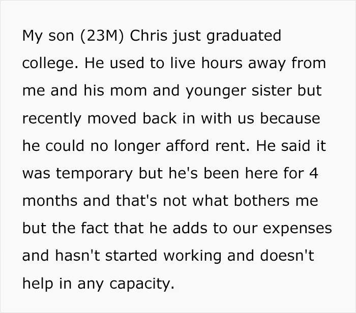 Son Expects He Can Freeload Off His Parents After Moving Back In With Them – Flips Out When Dad Introduces Some New Rules Son Expects He Can Freeload Off His Parents After Moving Back In With Them – Flips Out When Dad Introduces Some New Rules