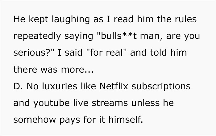 Son Expects He Can Freeload Off His Parents After Moving Back In With Them – Flips Out When Dad Introduces Some New Rules Son Expects He Can Freeload Off His Parents After Moving Back In With Them – Flips Out When Dad Introduces Some New Rules