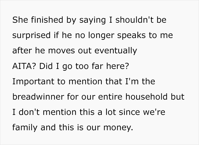Son Expects He Can Freeload Off His Parents After Moving Back In With Them – Flips Out When Dad Introduces Some New Rules Son Expects He Can Freeload Off His Parents After Moving Back In With Them – Flips Out When Dad Introduces Some New Rules