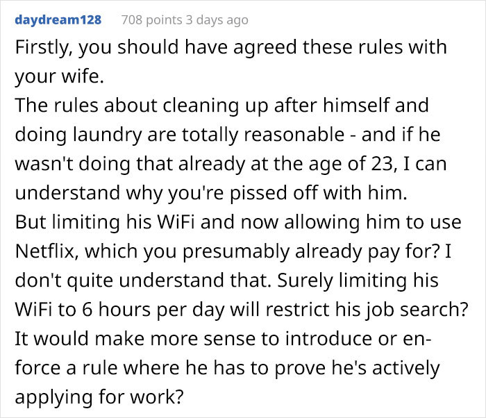 Son Expects He Can Freeload Off His Parents After Moving Back In With Them – Flips Out When Dad Introduces Some New Rules Son Expects He Can Freeload Off His Parents After Moving Back In With Them – Flips Out When Dad Introduces Some New Rules