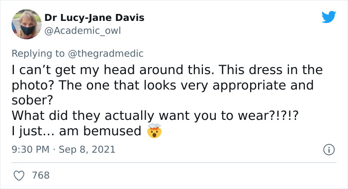 Med Student Was Penalized By Examiners For ‘The Most Inappropriate Dress They Had Ever Seen’ Med Student Was Penalized By Examiners For ‘The Most Inappropriate Dress They Had Ever Seen’