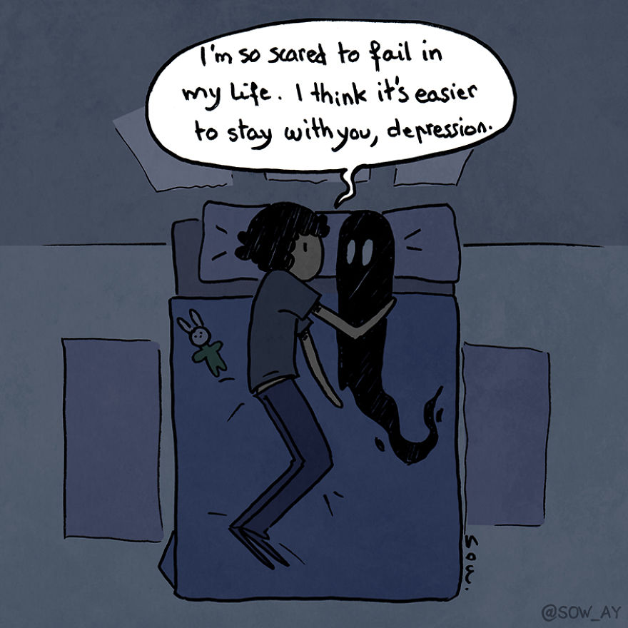 I Illustrate My Darkest Thoughts To Help People Understand What It’s Like To Suffer From Mental Illness (40 Pics) I Illustrate My Darkest Thoughts To Help People Understand What It’s Like To Suffer From Mental Illness (40 Pics)