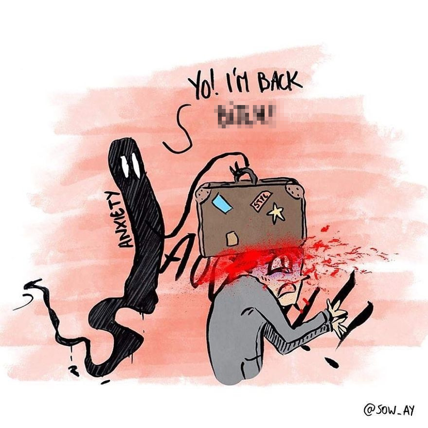 I Illustrate My Darkest Thoughts To Help People Understand What It’s Like To Suffer From Mental Illness (40 Pics) I Illustrate My Darkest Thoughts To Help People Understand What It’s Like To Suffer From Mental Illness (40 Pics)