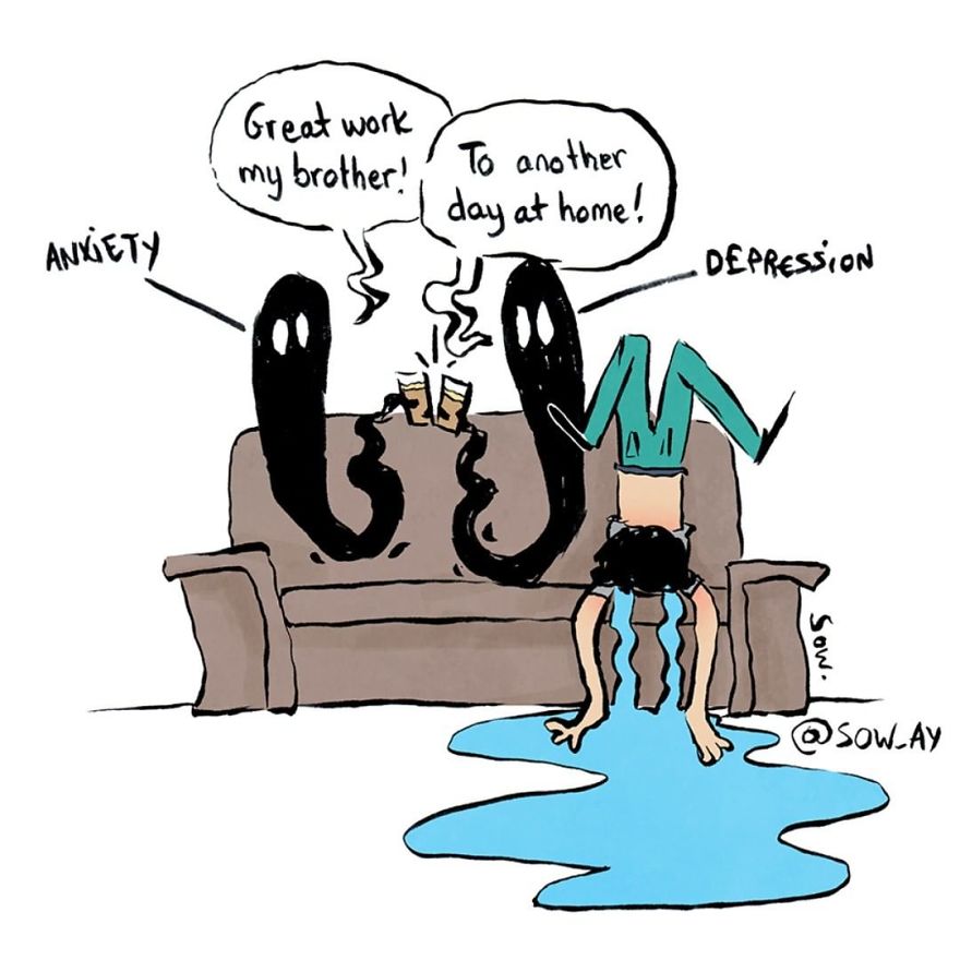 I Illustrate My Darkest Thoughts To Help People Understand What It’s Like To Suffer From Mental Illness (40 Pics) I Illustrate My Darkest Thoughts To Help People Understand What It’s Like To Suffer From Mental Illness (40 Pics)