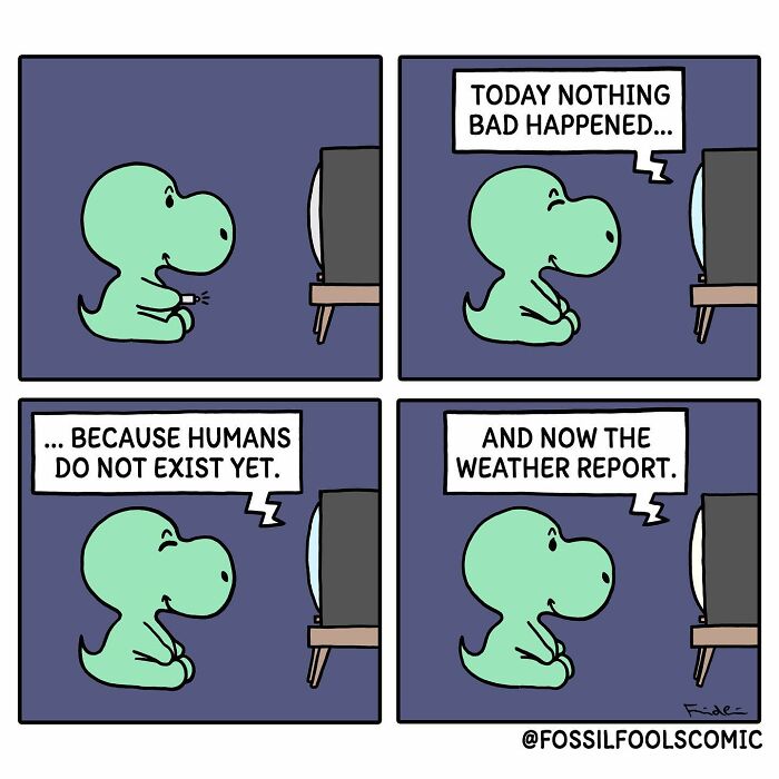 Artist Creates Fun And Adorable Comics Depicting The Life Of Human-Like Dinosaurs (30 Pics) Artist Creates Fun And Adorable Comics Depicting The Life Of Human-Like Dinosaurs (30 Pics)